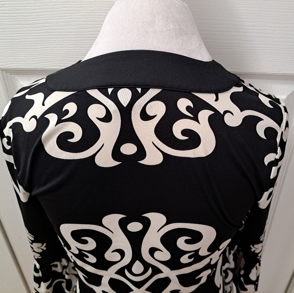 INC International Concepts Black & White Tunic Top   Size S - Picture 4 of 8